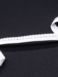 001 Белый Резинка ажурная ДНС, 9 мм Турция (фасовка)