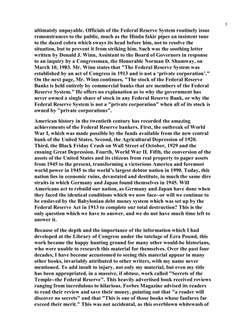 The Secrets of the Federal Reserve | Eustace Mullins