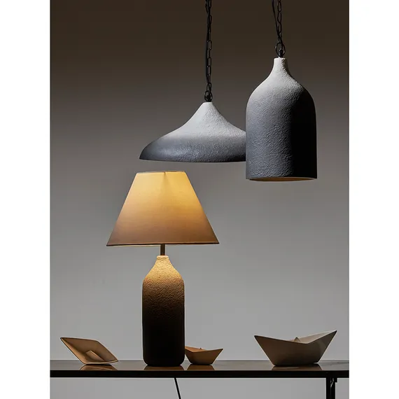 Светильник подвесной Sustainable, Ø44х19 см, черный/белый