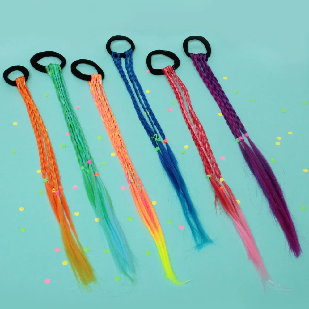 Афрокосички на резинке «Фантазия» 42 см, 10гр (4 шт), Мультицвет