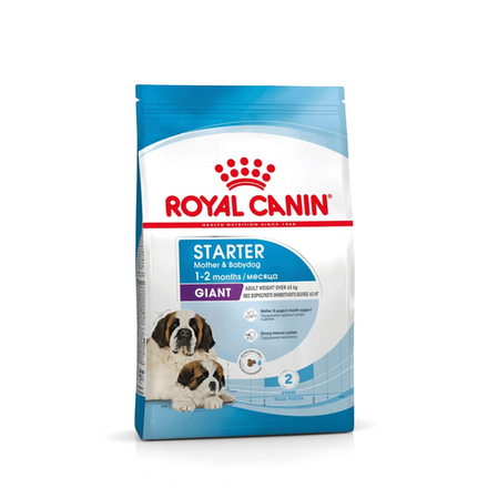 Сухой корм Royal Canin Джайнт Стартер для собак гигантских пород в конце беременности и в период лактации, для щенков до 2-х месяцев - 4 кг