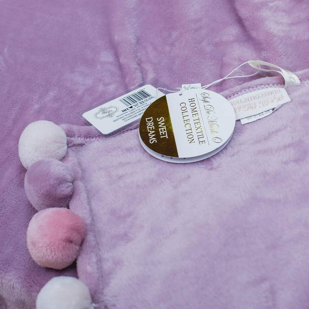 Плед 220x240 Sofi De MarkO Multi-ball фиолетовый