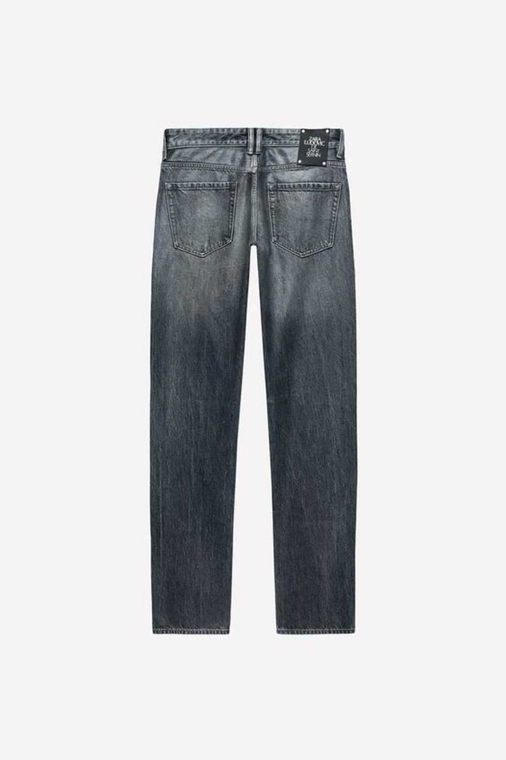 ZARA X LUDOVIC DE SAINT SERNIN ДЖИНСЫ ЗАУЖЕННОГО КРОЯ, СИНИЙ