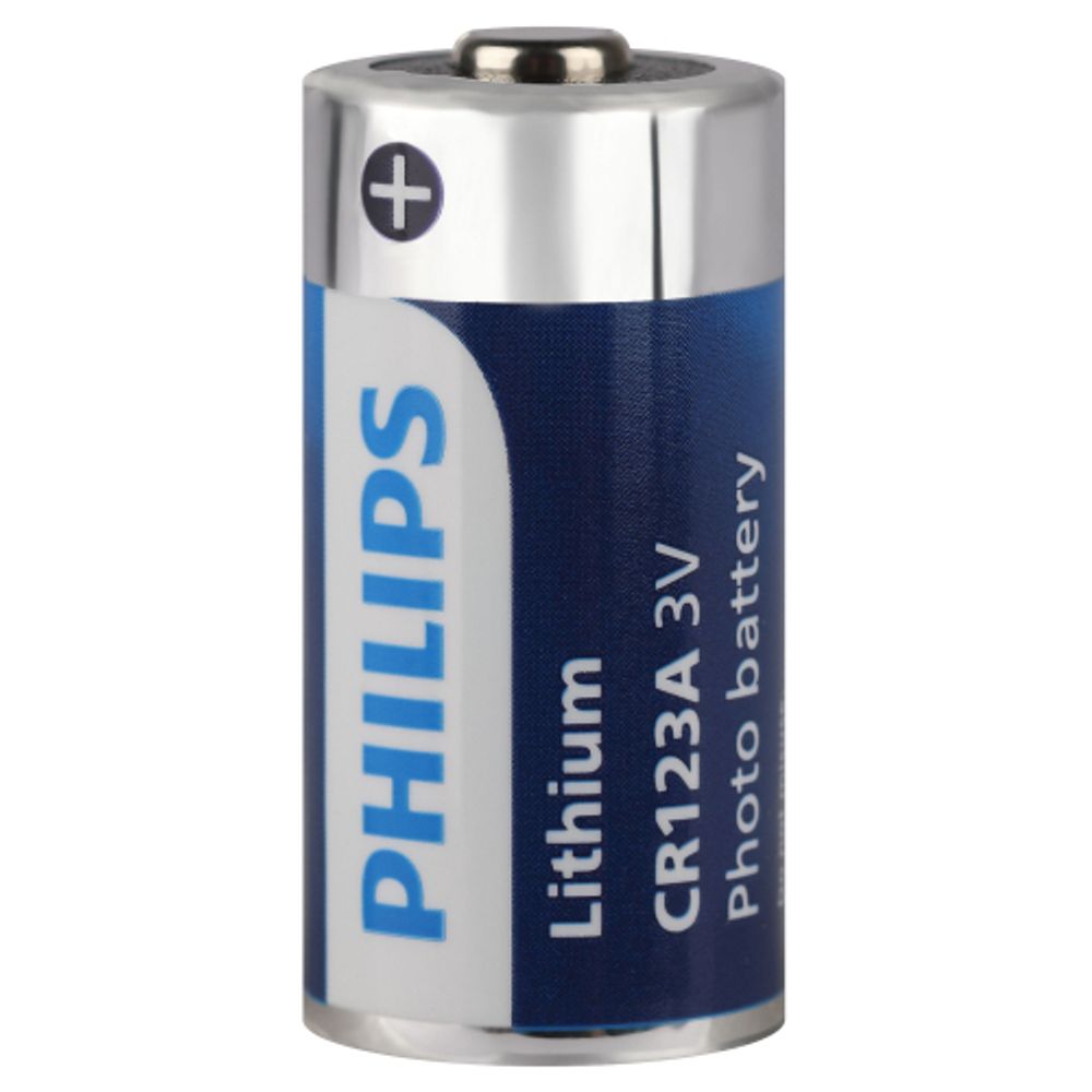Батарейки Philips CR123A/51 литиевые 1шт. CR123A-1BL (1/10/50/9900) | Philips