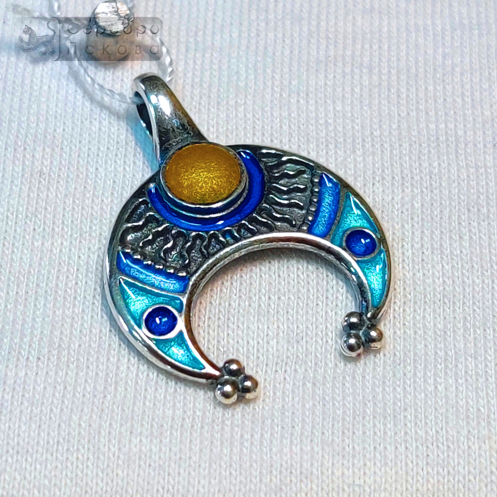 Подвеска "Лунница" эмаль малая