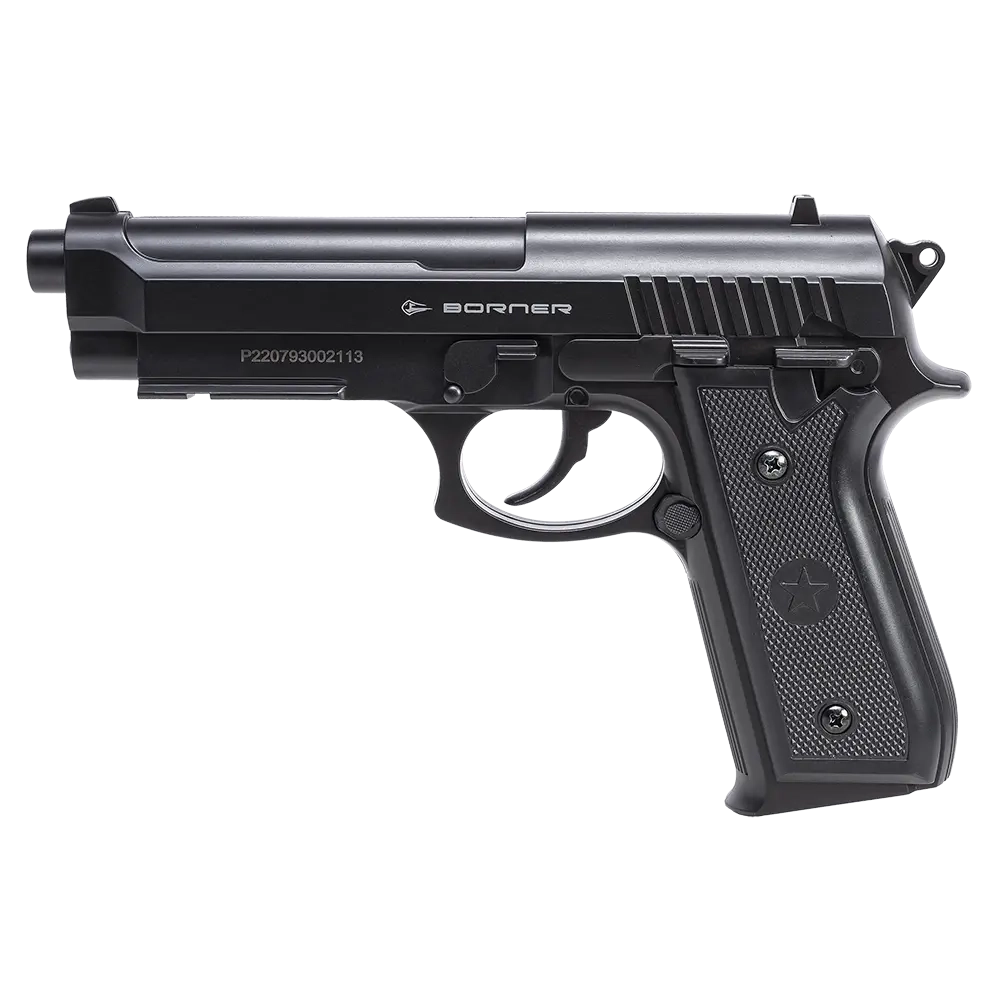 Пистолет пневматический Borner 92 (Beretta 92), кал. 4,5 мм