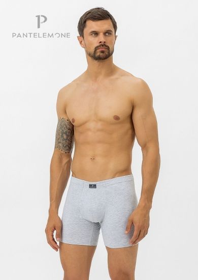 Трусы мужские боксеры удлинённые для больших мужчин Pantelemone PMHLB-139, серый меланж