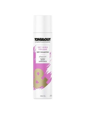 Toni&Guy Шампунь сухой ГОЛОВОКРУЖИТЕЛЬНЫЙ ОБЪЕМ Sky High Volume Dry Shampoo 250мл