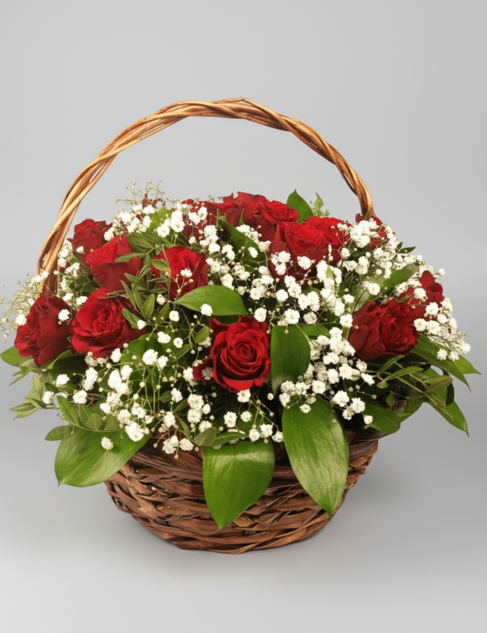 Корзина с цветами Бархат