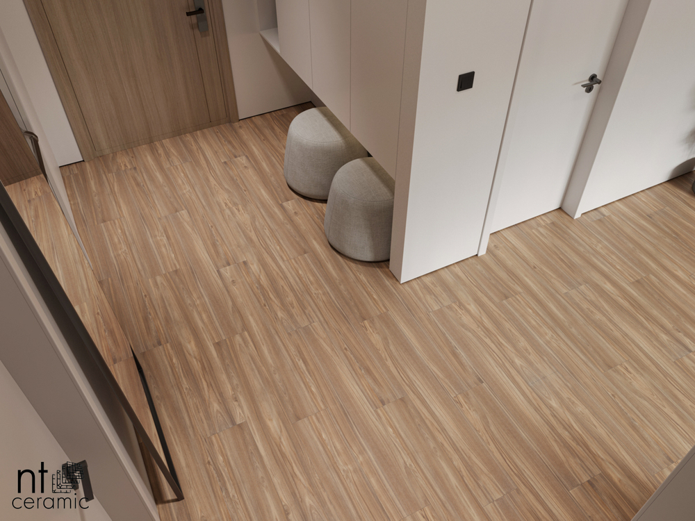 NT CERAMIC. Керамогранит Wood Coffee Wood NTT93104M 200*1200*10мм матовая