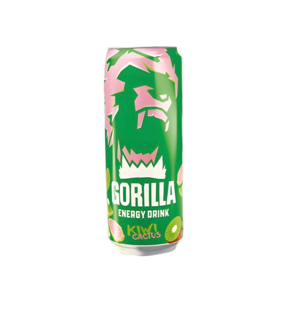 Энергетический напиток Gorilla Kiwi Cactus 0,45 л. ж\б