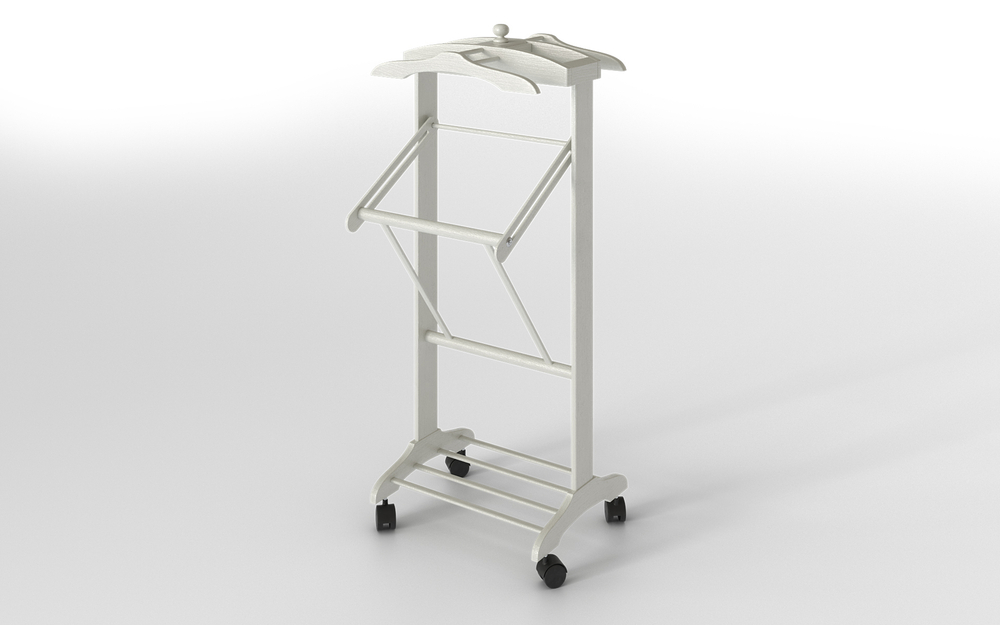 Вешалка напольная Элиса арт.V01-МТ001 (белоснежная эмаль)