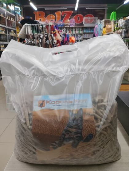 КОРОЛЬ КОТ Наполнитель древесный для кошачьих туалетов, 5 кг