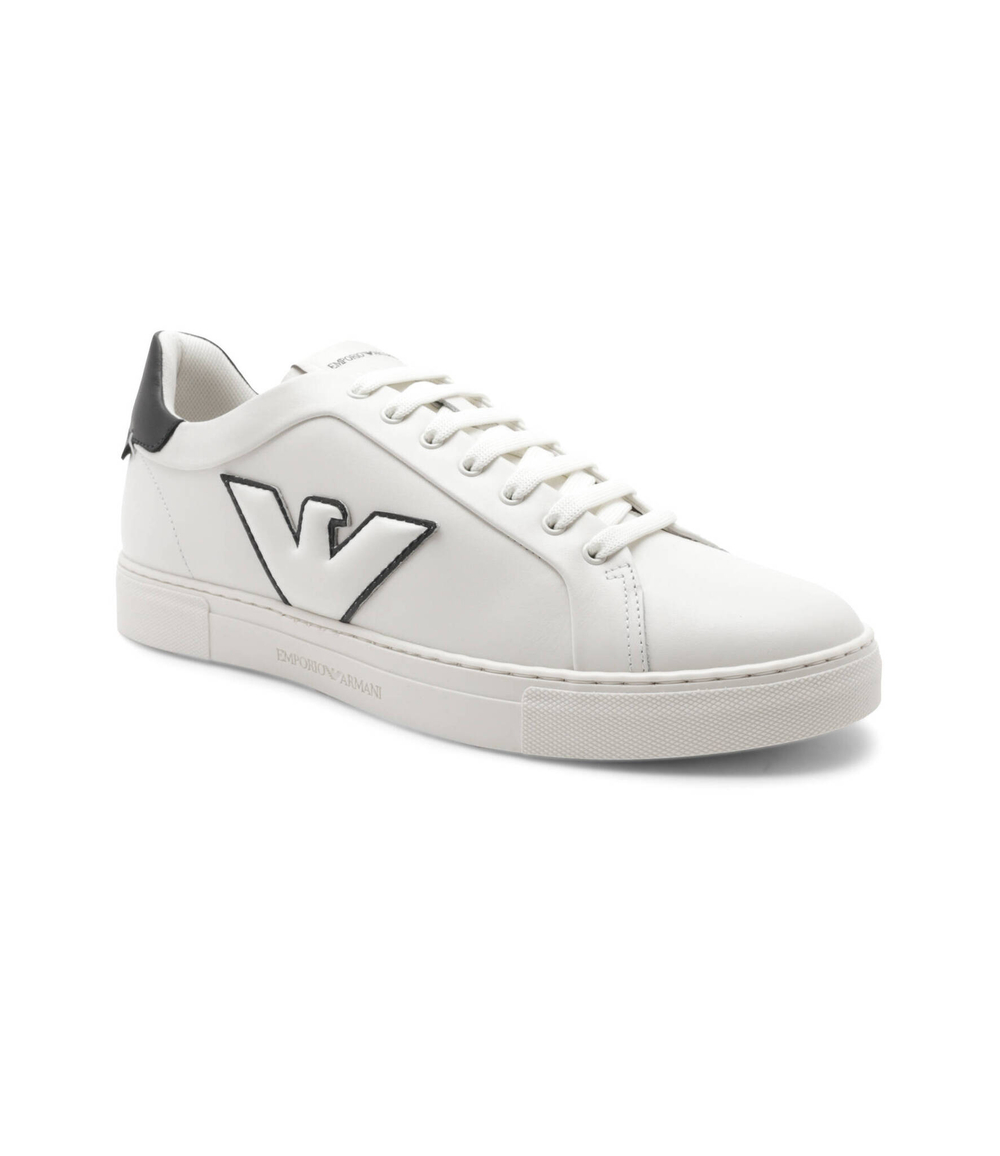 Кожаные кроссовки Emporio Armani - белый(X4X598 XN633)