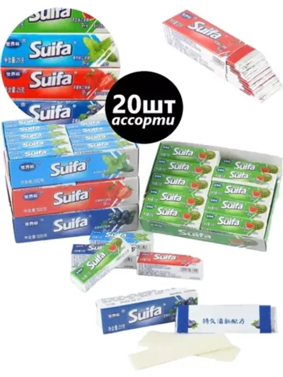 Жевательная резинка ассорти вкусов 25 г * 20 шт