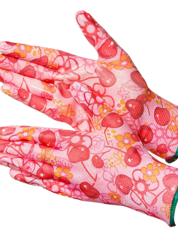 Перчатки Gward Fiesta Cherry / Размер M нейлоновые с нитриловым покрытием