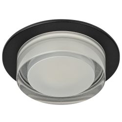 Встраиваемый светильник декоративный ЭРА DK107 BK MR16 GU5.3 черный | Декоративные встраиваемые светильники