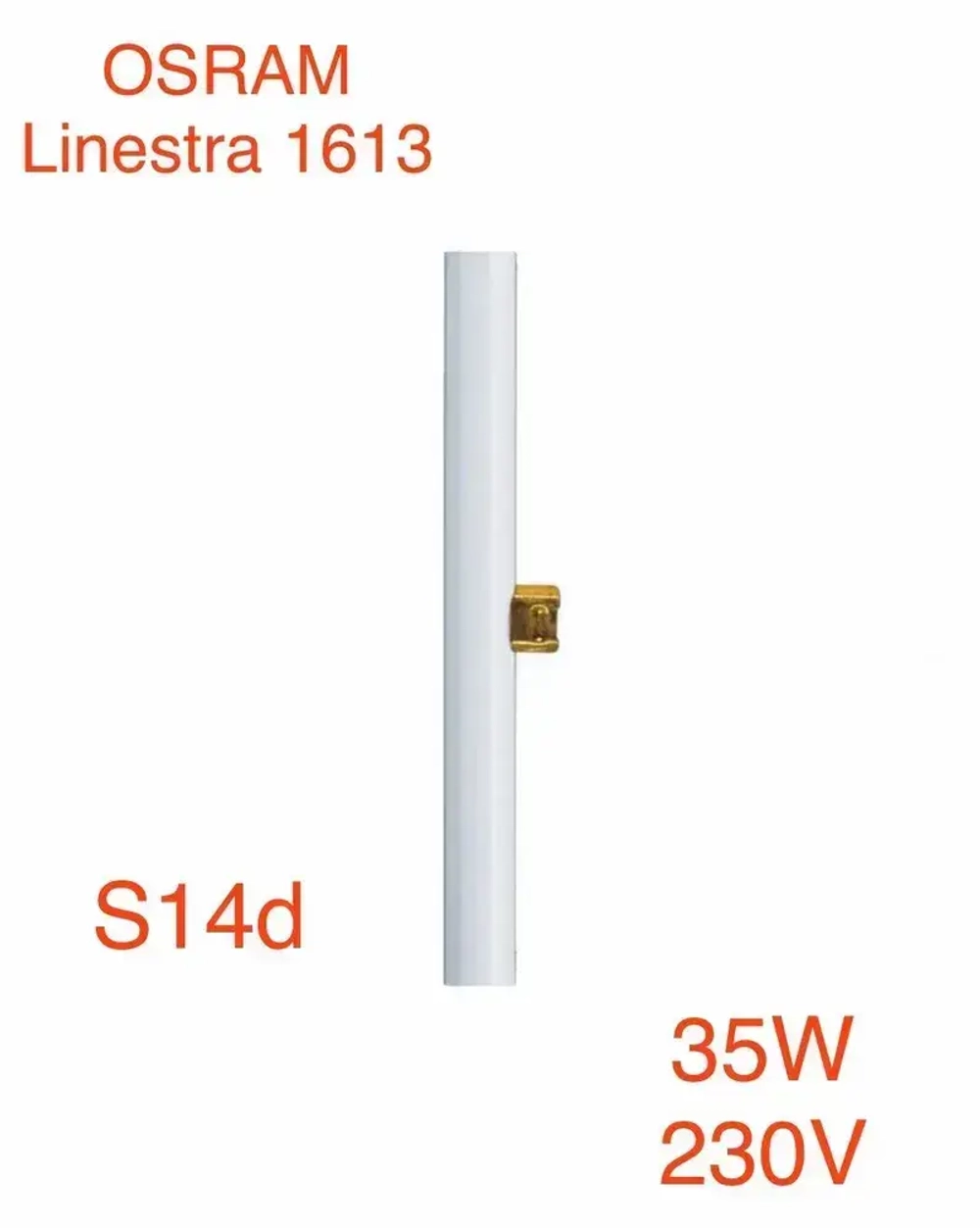 Osram лампочка Linestra SPC LIN 1613 35w 230v S14d люминесцентная, декоративная, теплый белый свет