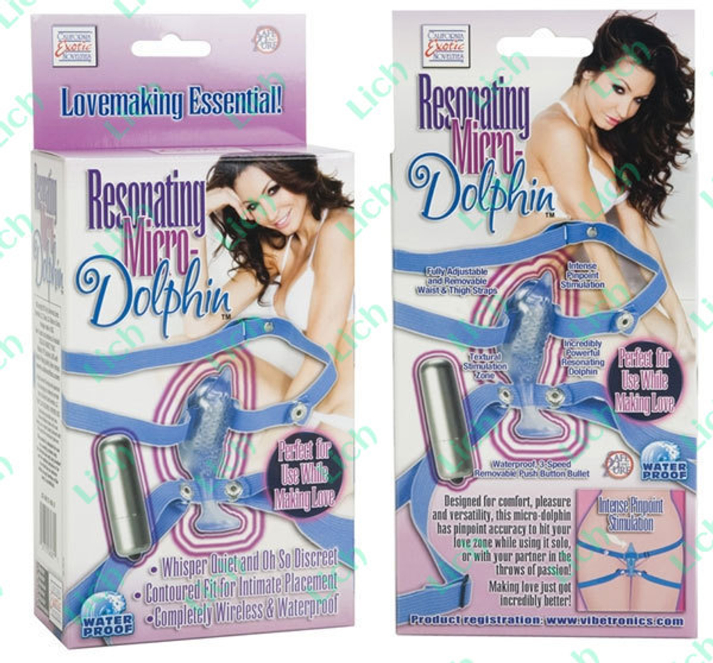 Клиторальный вибростимулятор - микро дельфин на ремнях