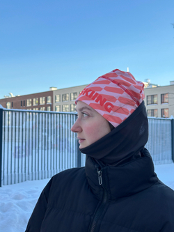 Шапка Skiing (красная новая)