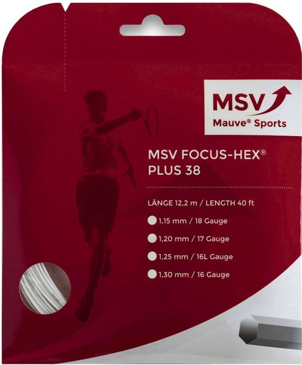 Теннисные струны MSV Focus Hex Plus 38 (12 m) - white