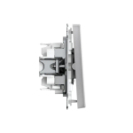 ARTGALLERY 2-клавишный ВЫКЛЮЧАТЕЛЬ ДЛЯ ЖАЛЮЗИ, 2х сх.4, 10А, механизм, быстрозажим. клем., АЛЮМИНИЙ