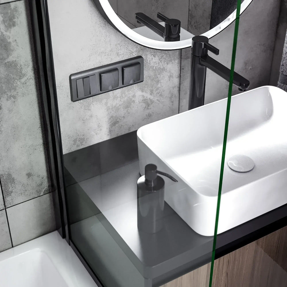 Рамка на 3 поста Stream (графит) W0032104