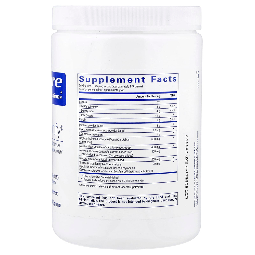Pure Encapsulations, ЖКТ Fortify, 400 г (14,1 унции)