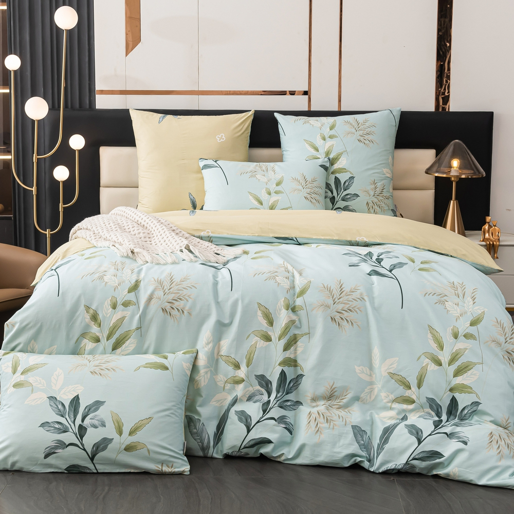 Комплект постельного белья Делюкс Сатин 100% хлопок на резинке LR608