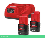 Аккумулятор с зарядным устройством для инструмента Milwaukee M12 NRG-202 (4933459209)
