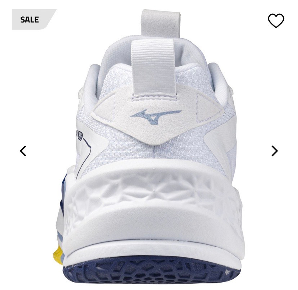 MIZUNO, WAVE STEALTH NEO 2(U), HANDBALL, White/BellwetherBlue/BelAirBlu, MEN, US 12 /EUR 46 /UK 11 /СМ 30