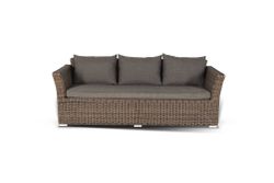 "Капучино Дабл" лаунж-зона из искусственного ротанга, цвет коричневый