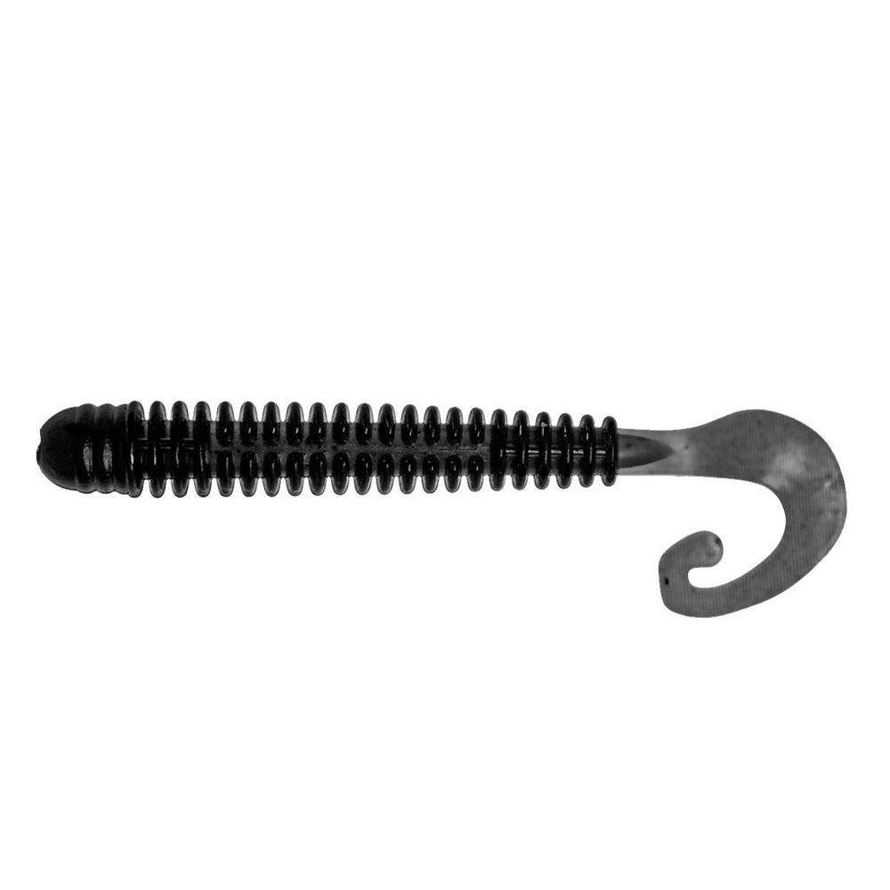 Твистер несъедоб. Credo Long Body 2,95"/7,5 см Black 100шт. (HS-9-011-N) Helios