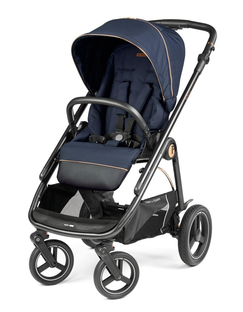 Коляска 2 в 1 Peg Perego Veloce TC Belvedere Blue Shine