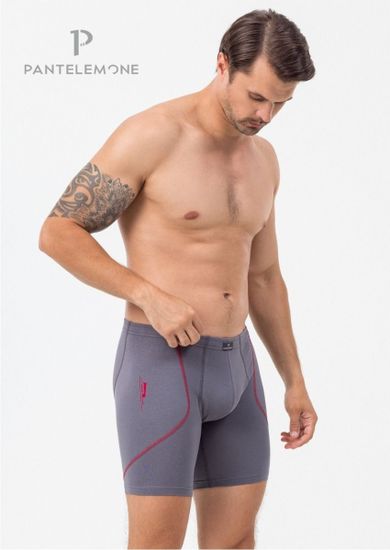 Трусы мужские боксеры удлинённые Pantelemone PMHLL-1469, серый