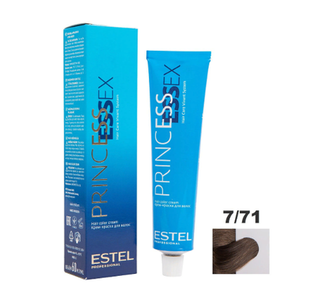 Estel Крем-краска Princess Essex, тон №7/71, Русый коричнево-пепельный