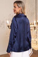 Блуза Шелковая сказка (сапфир) Б14381-34М LT Collection