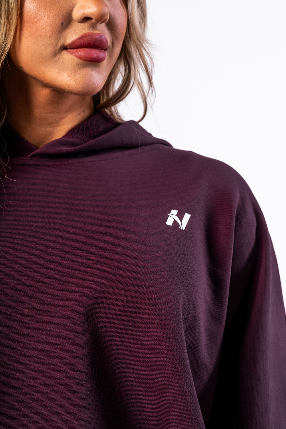 Худи Oversized Hoodie OWN YOUR POWER 433 Бордовый