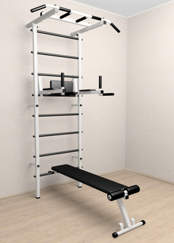 Шведская стенка Sv Pro 804 (Турник Pro/Брусья/стойка/Скамья)