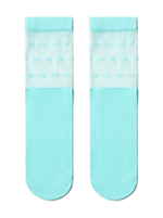 CONTE FANTASY Удлиненные носки с прозрачным верхом в горошек