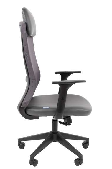 Офисное кресло Chairman 500LT Россия экокожа серый/TW-04 серый