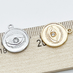 Подвеска Глаз, цвет серебро, размер 16*14 мм, цена за 1 шт