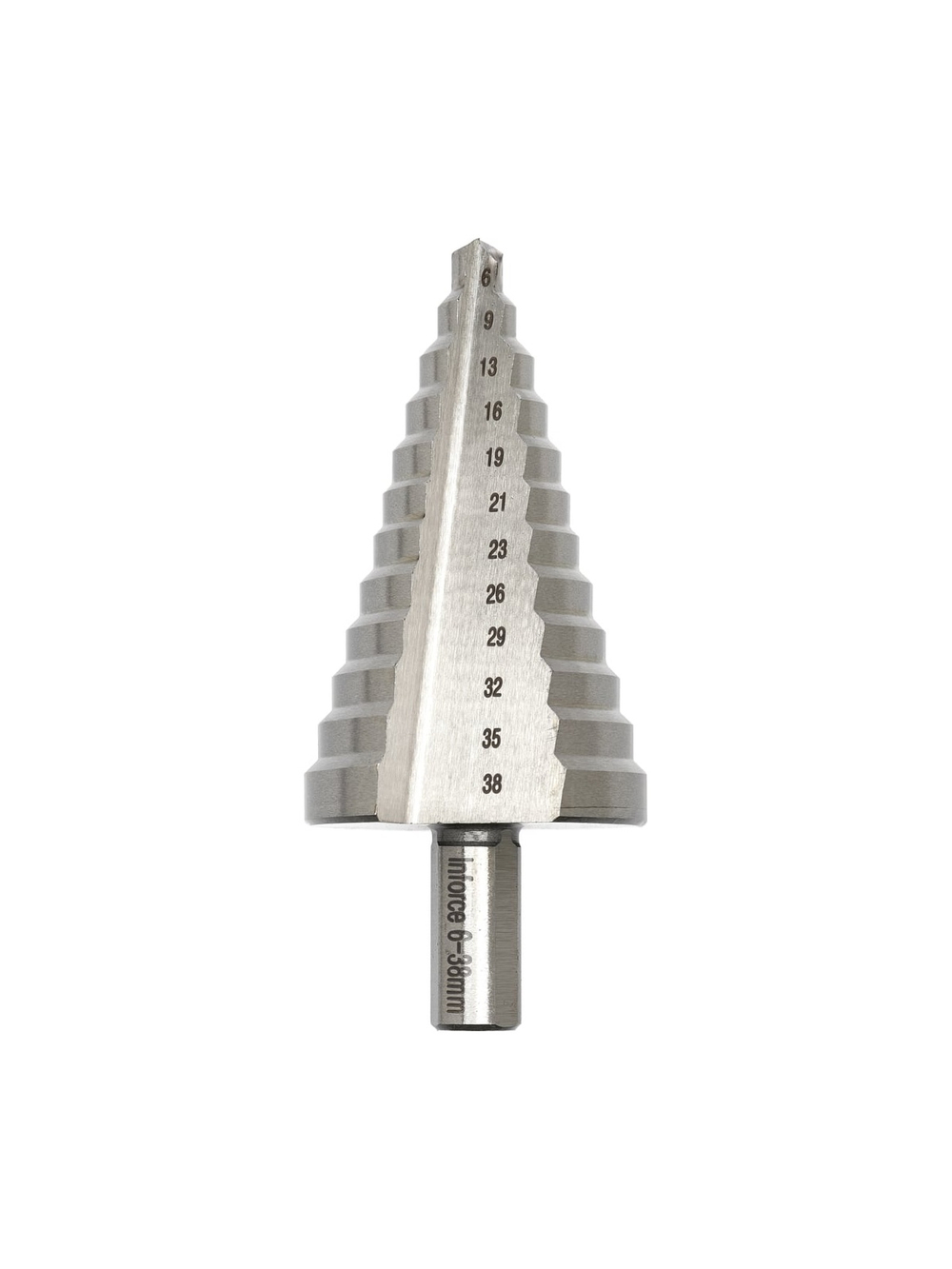 Сверло ступенчатое (6-38 мм; M42) Inforce 11-01-493