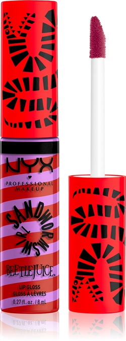 NYX Professional Makeup Beetlejuice Sandworm Swirl - блестящий блеск для губ, 8 ml