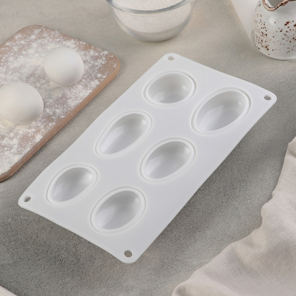 Форма для муссовых пирожных "Гравье" 26,5*14,5 см 6 ячеек