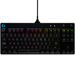 LOGITECH G PRO TKL Corded Mechanical Gaming Keyboard - BLACK - RUS - USB - CLICKY