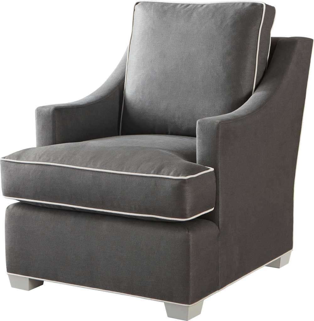 Стул Baker Bespoke Chair with Weltless Modern Slope T Arm
