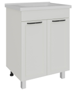 AVK2. Тумба напольная, 2 Двери, 800, коллекция (Эрика, Cersanit Como, Белый снег, Белый матовый)