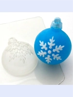 Форма пластиковая Шар/Снежинка