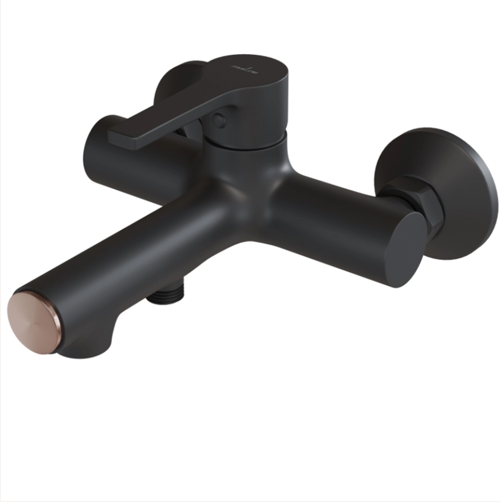 Смеситель для ванны 35k MIXLINE ML23-01 "Round Black"